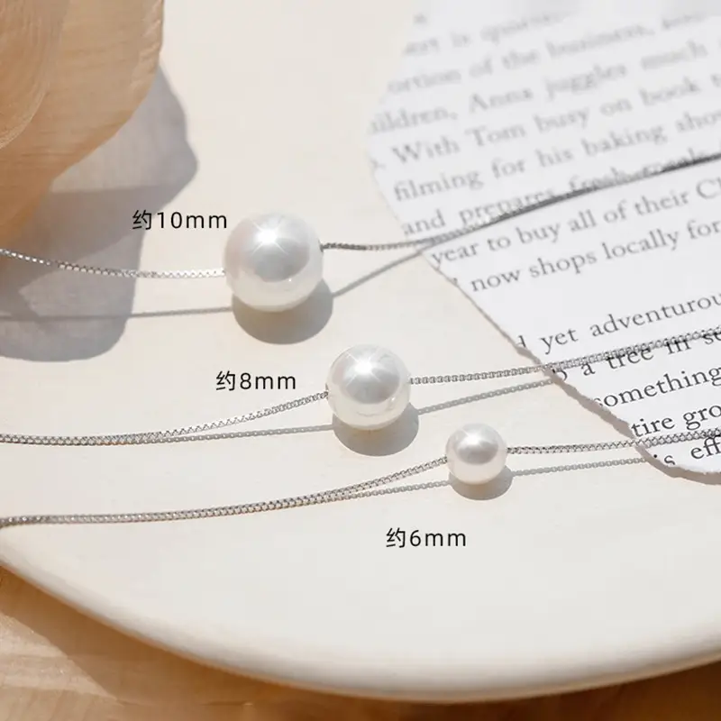 Korean Pearl Necklace for Women Elegant Clavicle Chain — feature 2