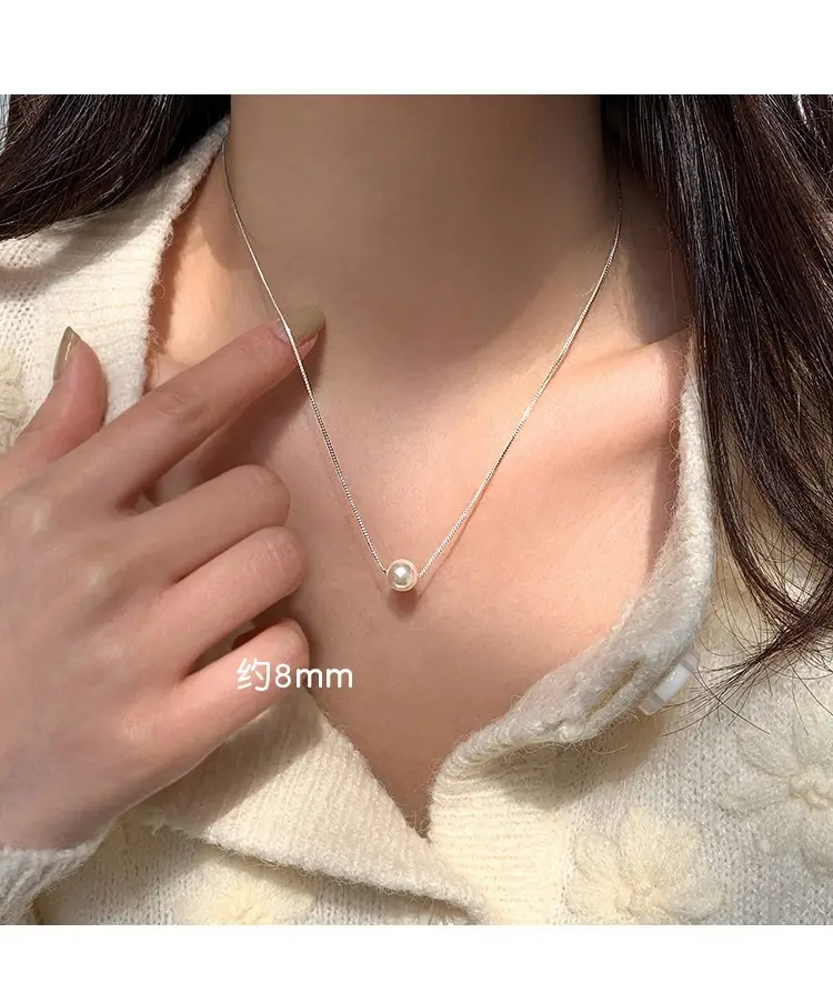 Korean Pearl Necklace for Women Elegant Clavicle Chain — feature 7