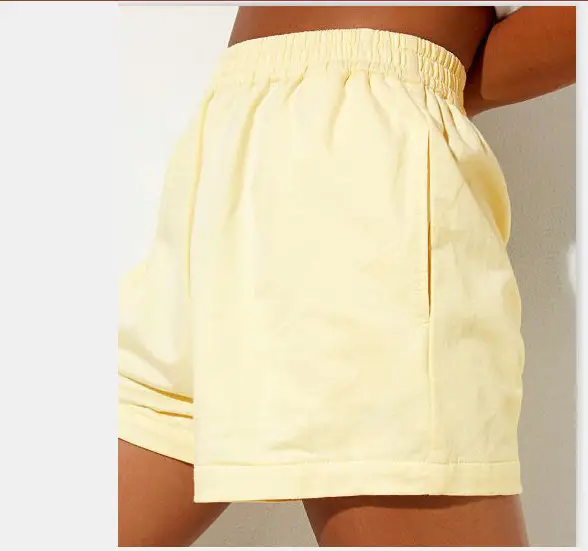 Women's 2025 Elastic Waist Loose Shorts Brown