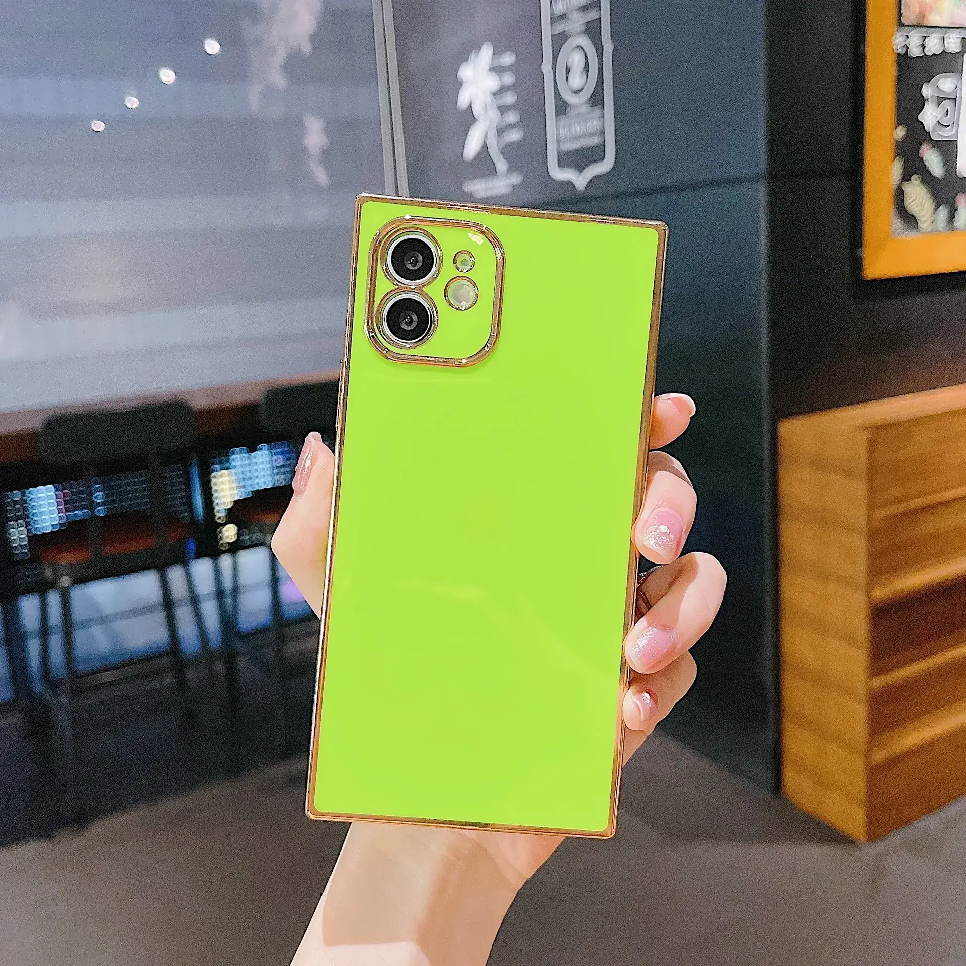 Square Plated Apple iPhone 12+ XS Max XR Protective Case