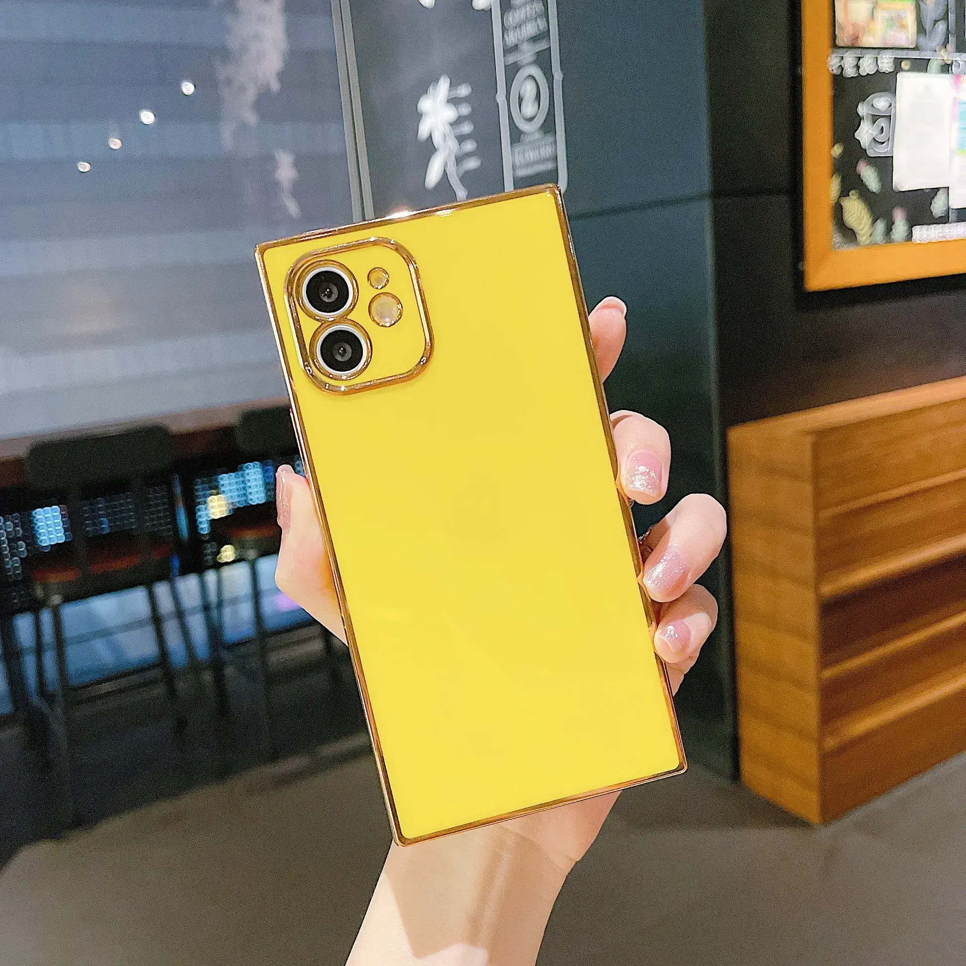 Square Plated Apple iPhone 12+ XS Max XR Protective Case