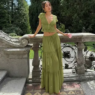 Women's Floral Split Dress with Straps Summer Wear — feature 5