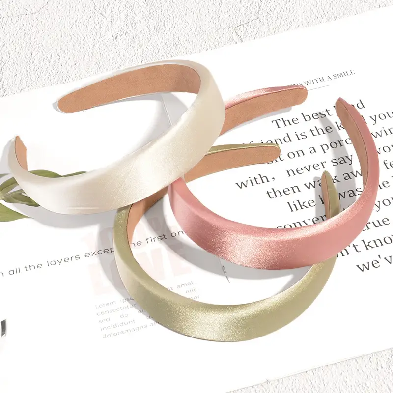 Silver Satin Hairband for Women's Bridal Accessories - Image 12