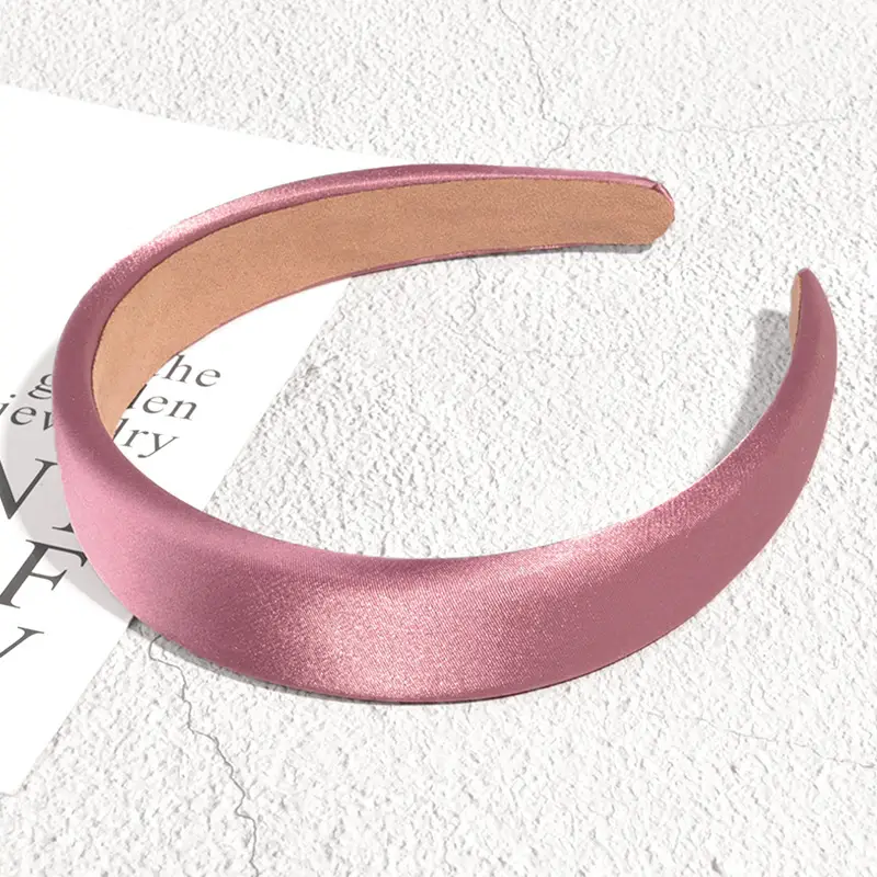 Silver Satin Hairband for Women's Bridal Accessories - Image 3