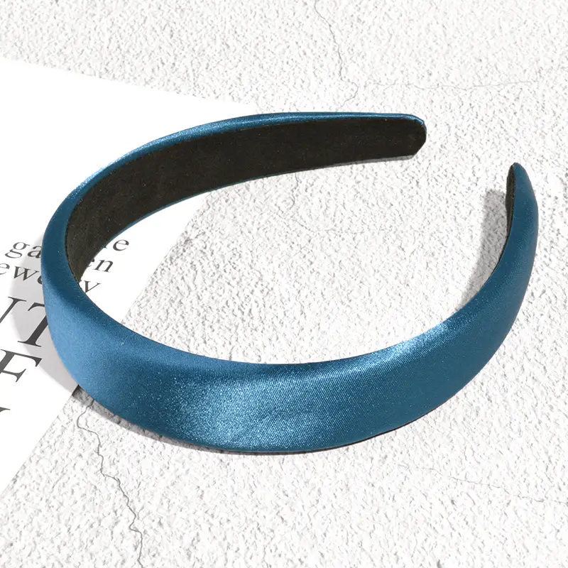 Silver Satin Hairband for Women's Bridal Accessories - Image 4