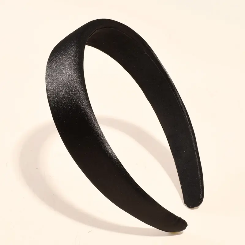 Silver Satin Hairband for Women's Bridal Accessories - Image 5