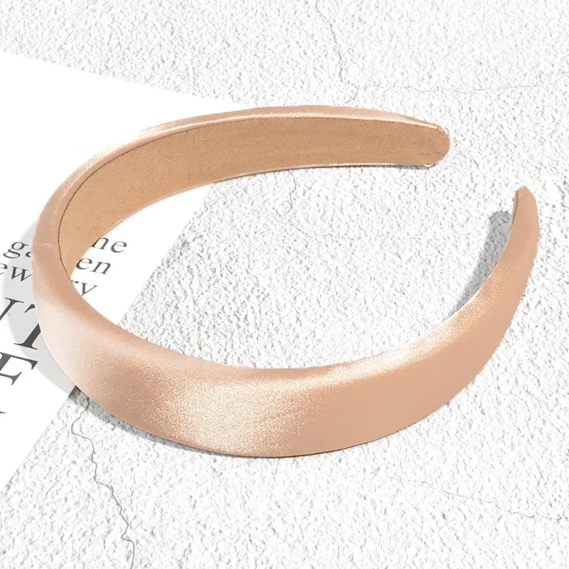 Silver Satin Hairband for Women's Bridal Accessories - Image 6
