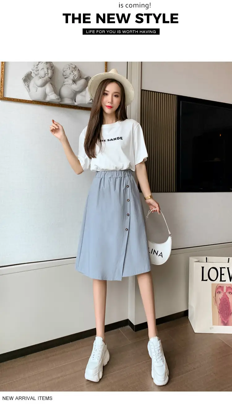 Korean Style Elastic Waist Loose Wide Leg Pants Green — feature 20