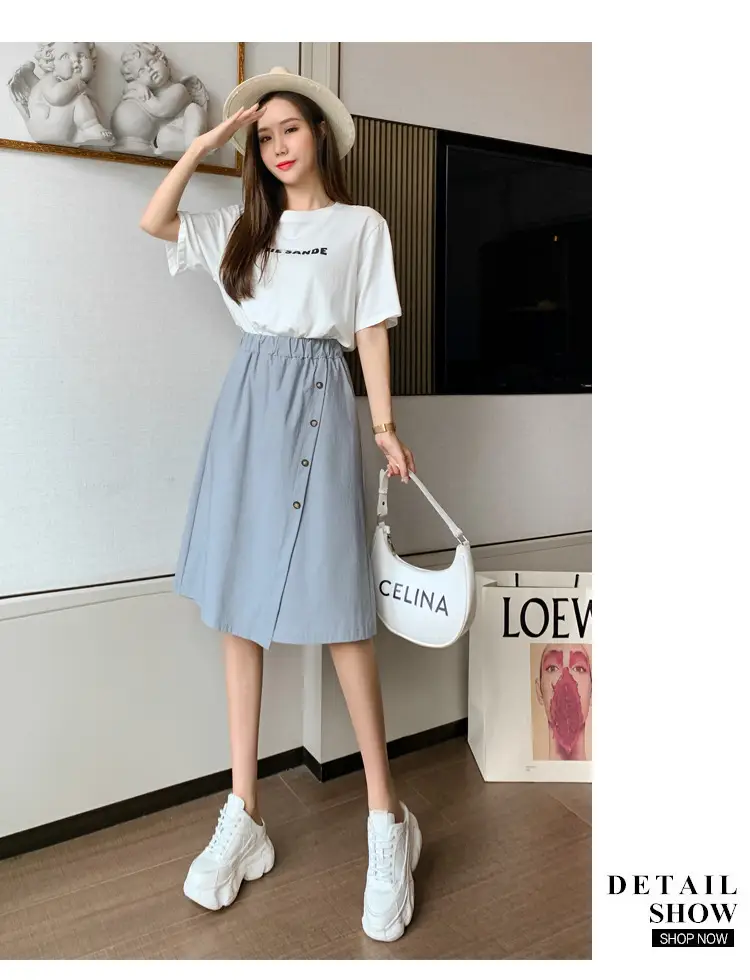 Korean Style Elastic Waist Loose Wide Leg Pants Green — feature 23