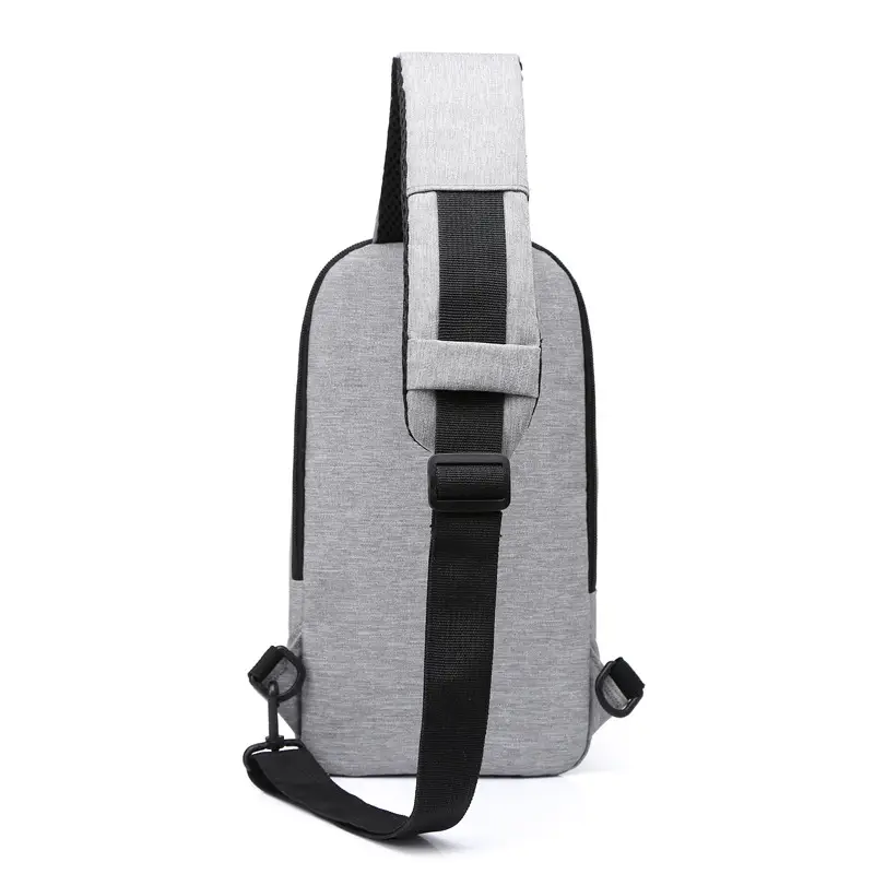 Lightweight Grey Chest Bag for Outdoor Riding Messenger - Image 6