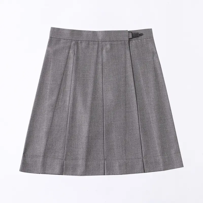 Black Pleated College Skirt for Women - Image 8