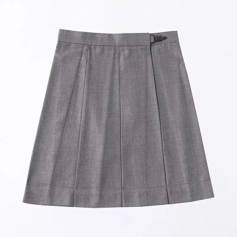 Black Pleated College Skirt for Women - Image 9