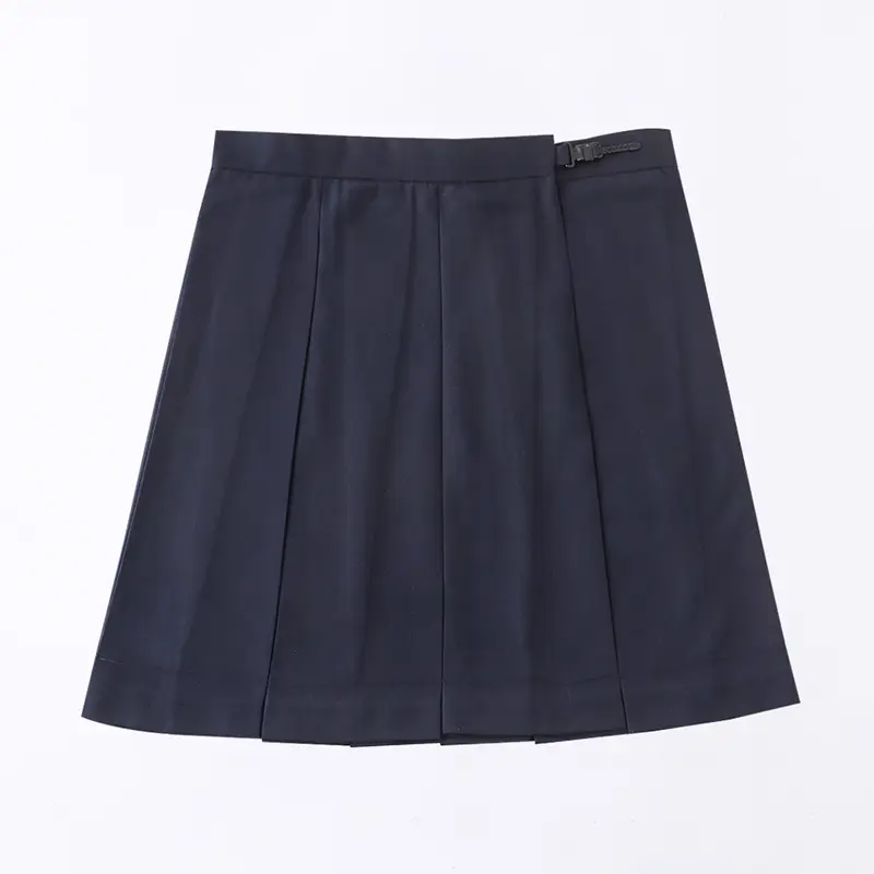 Black Pleated College Skirt for Women - Image 4