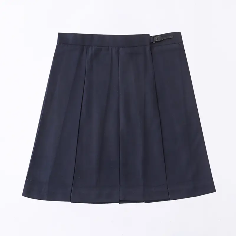 Black Pleated College Skirt for Women - Image 5