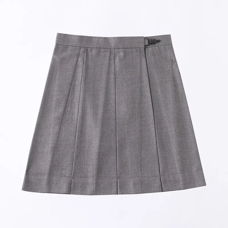 Black Pleated College Skirt for Women - Image 7