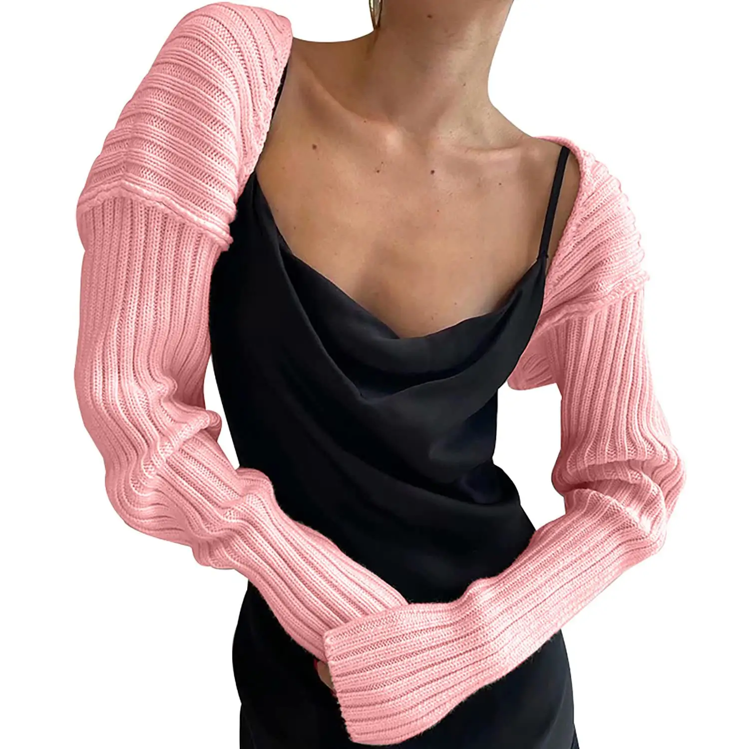 European American Wool Sweater Coat 2020 Autumn Black - Image 13