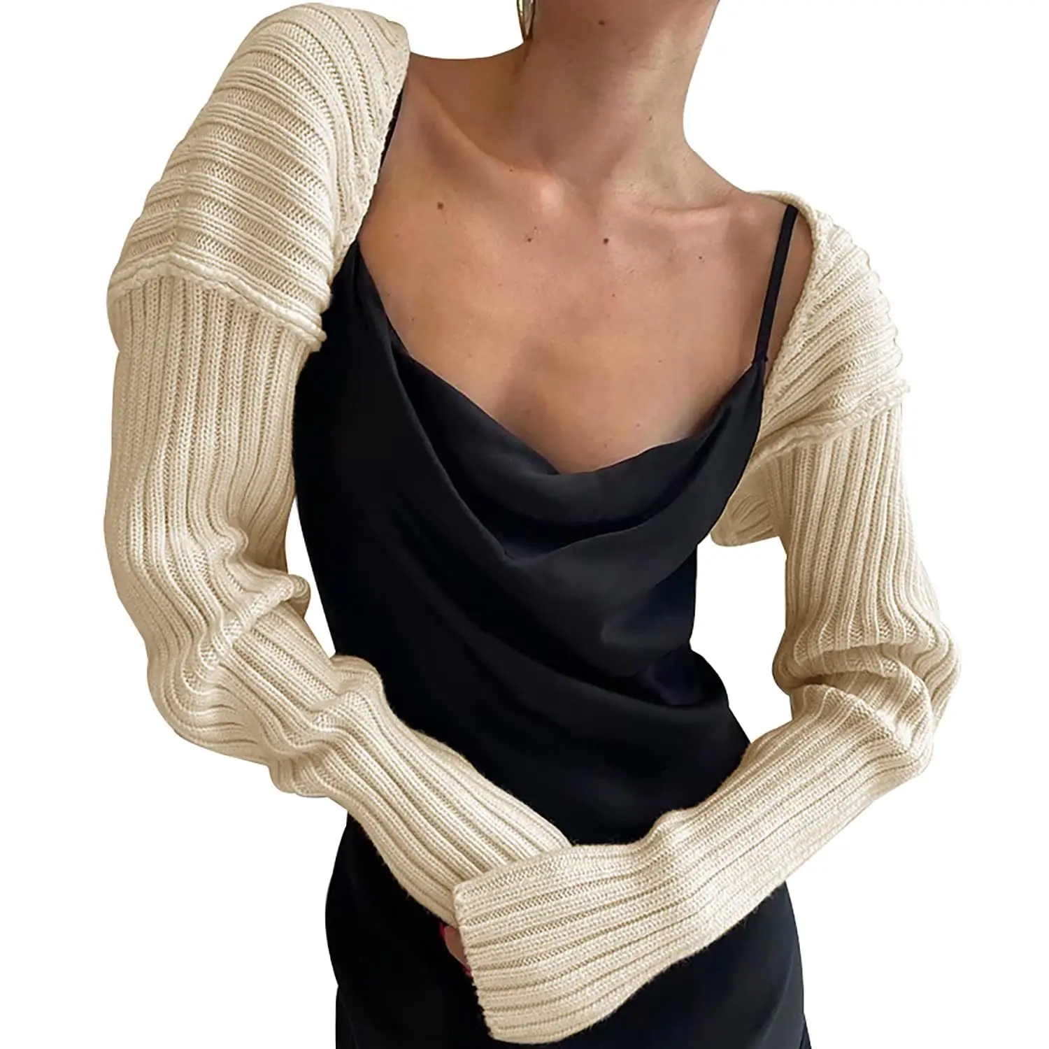 European American Wool Sweater Coat 2020 Autumn Black - Image 4