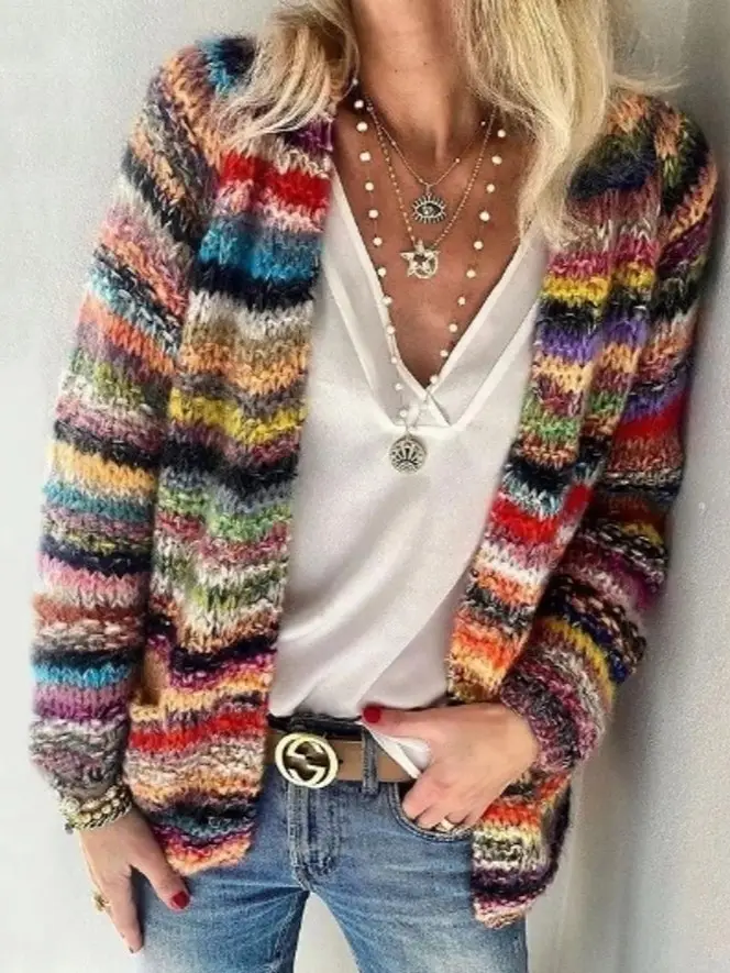 2026 Printed Cardigan with Slim Fit for Women