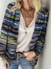 2026 Printed Cardigan with Slim Fit for Women