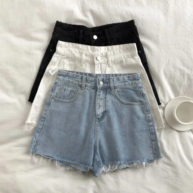Women Denim Shorts High Waist Slimming 2021 - Image 75