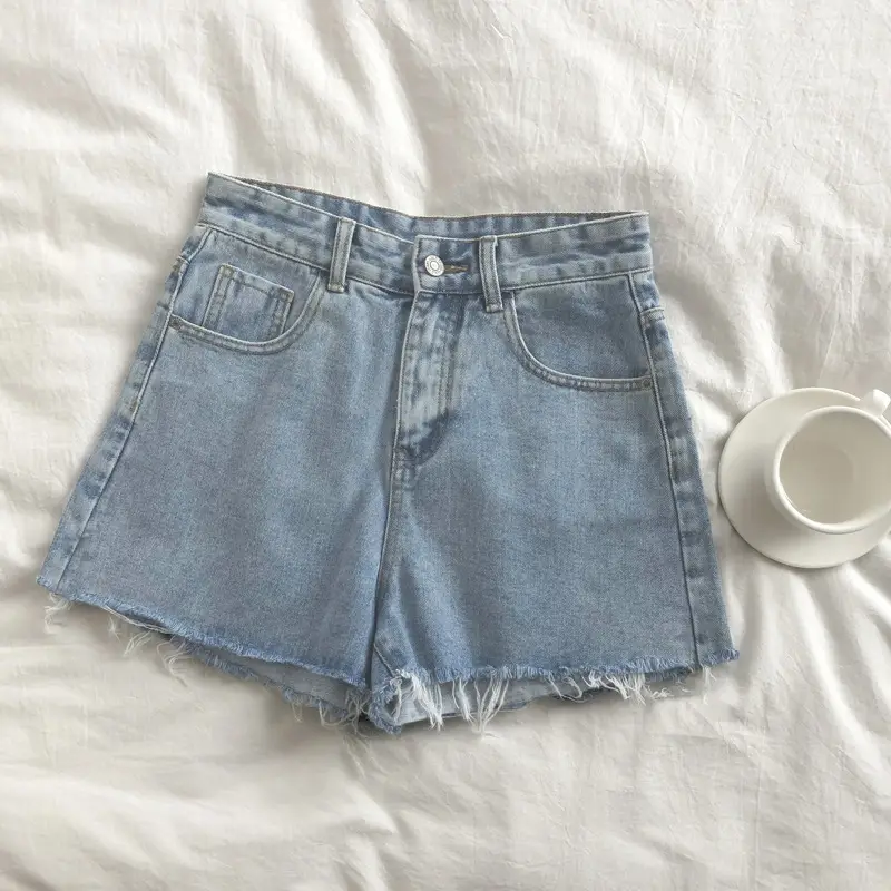 Women Denim Shorts High Waist Slimming 2021 - Image 76