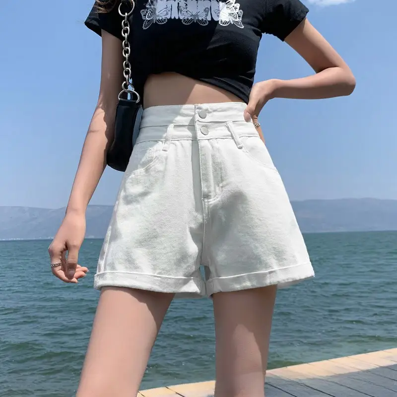 Women Denim Shorts High Waist Slimming 2021 - Image 71