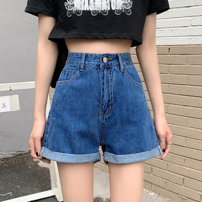 Women Denim Shorts High Waist Slimming 2021 - Image 20
