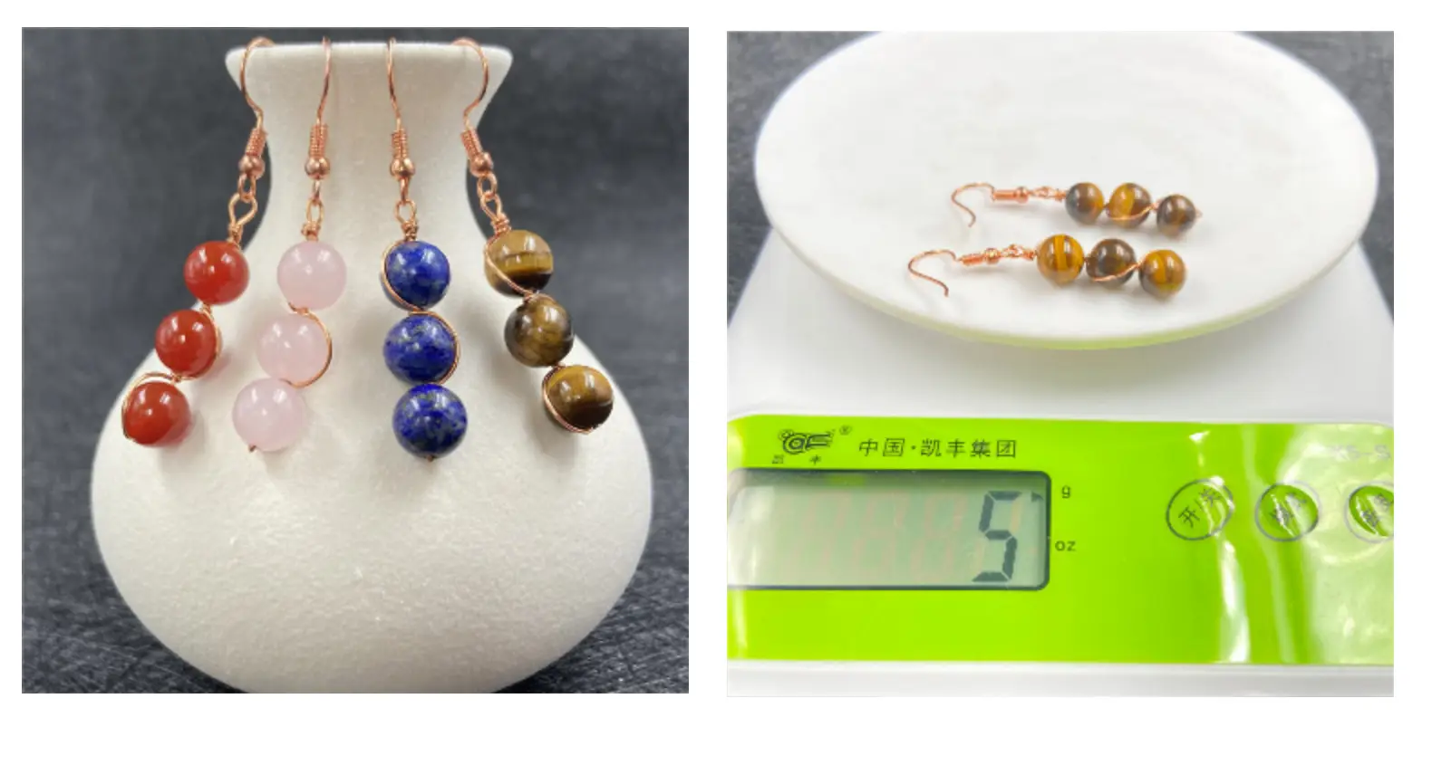 Red Agate Earrings Vintage Women's Fashion — feature 16