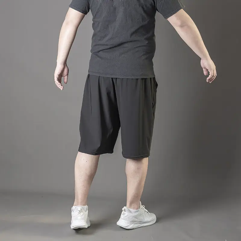 Men Ice Silk Shorts Plus Size Quick Dry Loose Fit - Image 4