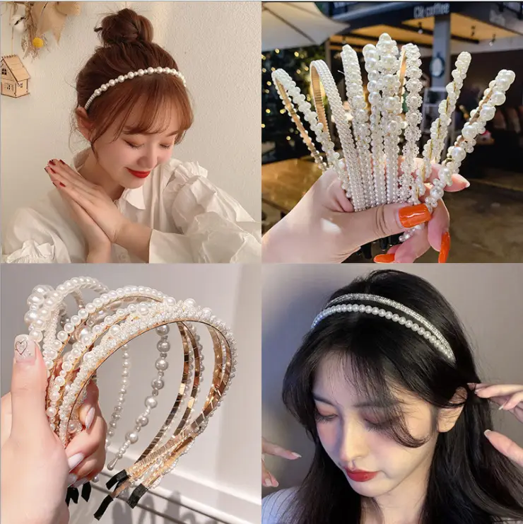 Fairy-Style Pearl Hairband for Women - Image 11