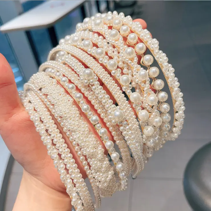 Fairy-Style Pearl Hairband for Women - Image 12