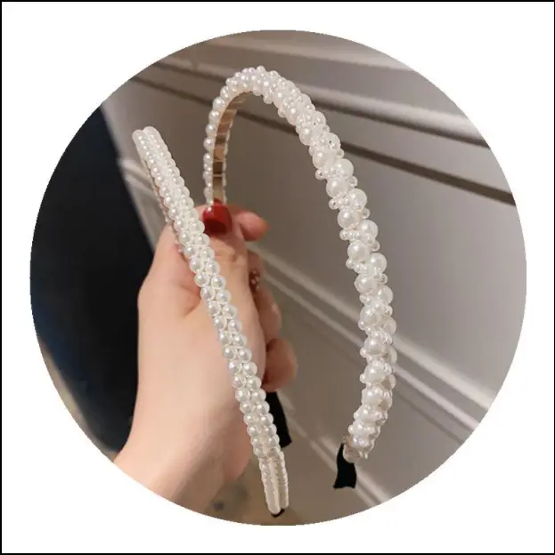 Fairy-Style Pearl Hairband for Women - Image 14