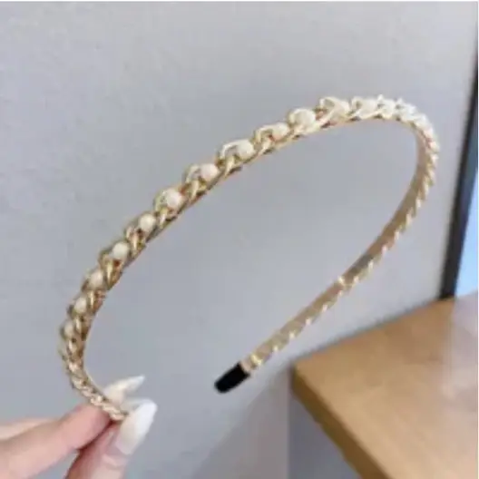 Fairy-Style Pearl Hairband for Women - Image 9