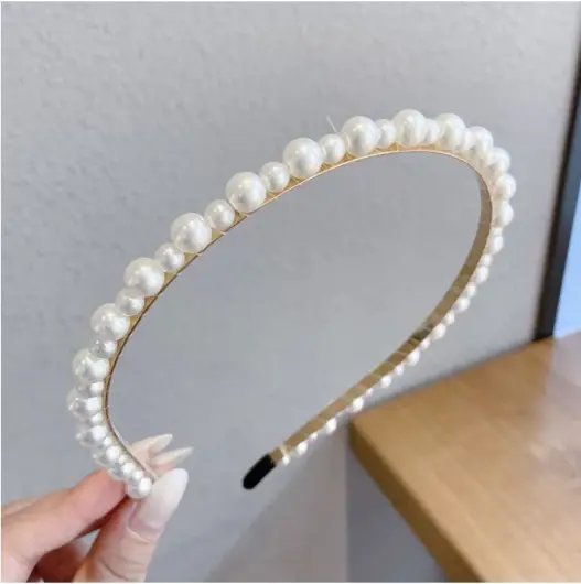 Fairy-Style Pearl Hairband for Women - Image 4