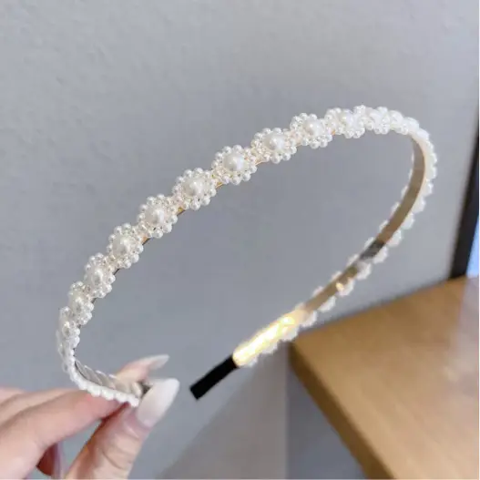 Fairy-Style Pearl Hairband for Women - Image 5