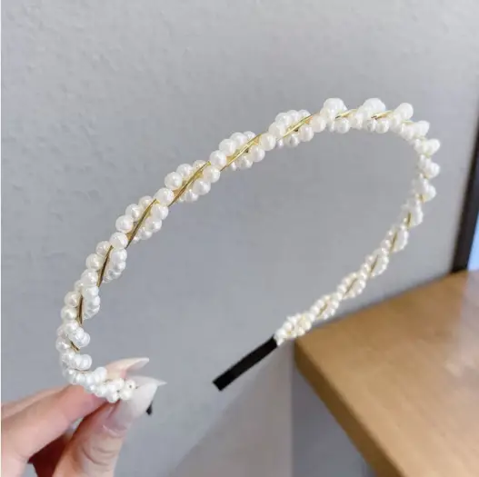 Fairy-Style Pearl Hairband for Women - Image 8