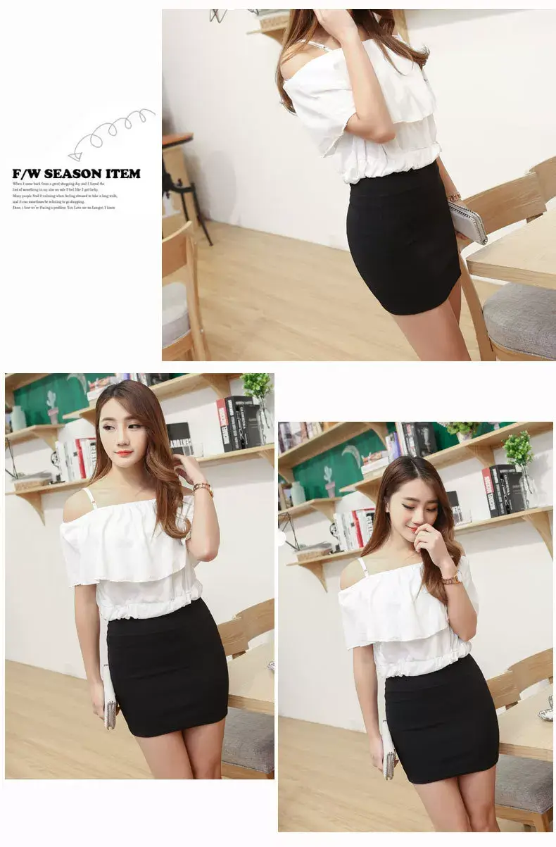 Women Blue High Waist Hip Skirt 2021 — feature 17
