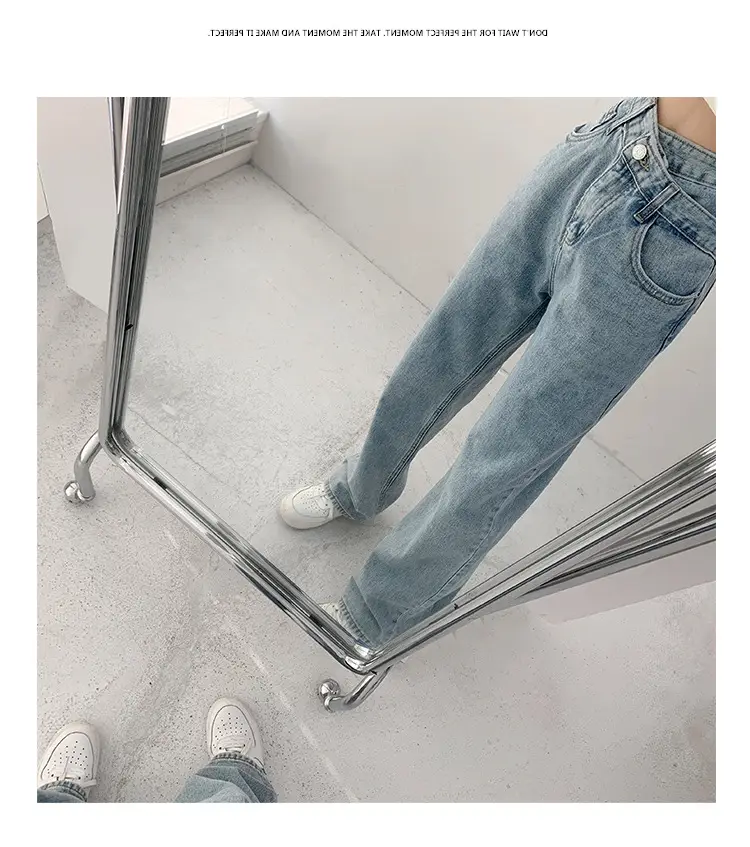 Women's Light Blue Denim Jeans 2022 Spring Summer — feature 11