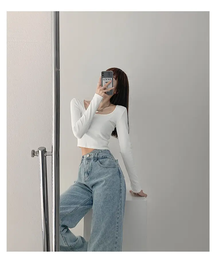 Women's Light Blue Denim Jeans 2022 Spring Summer — feature 2