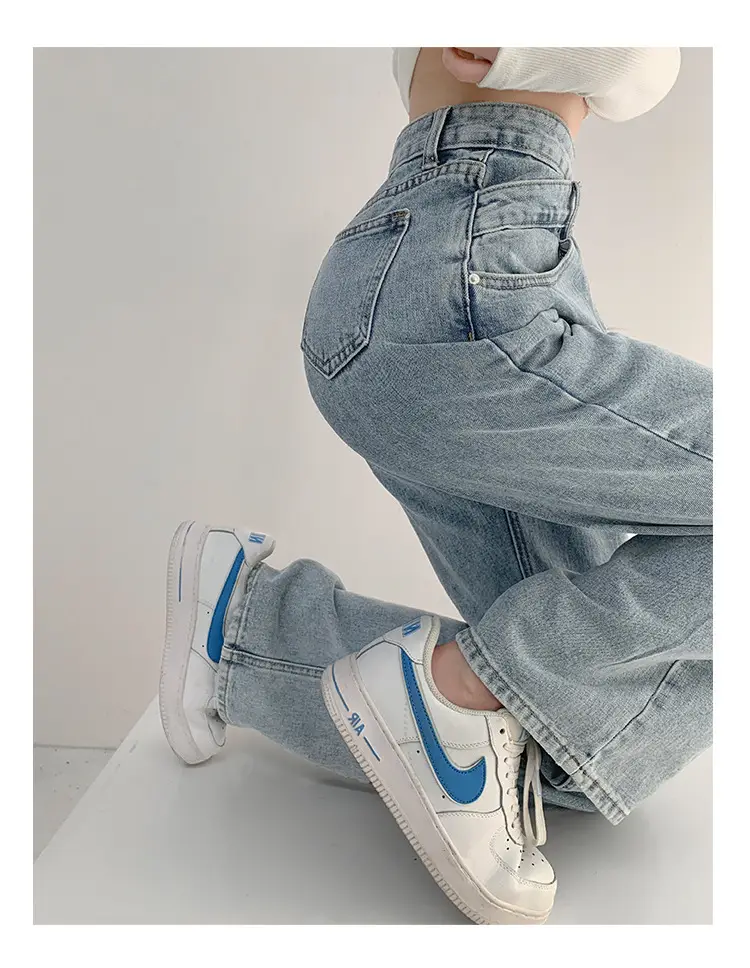 Women's Light Blue Denim Jeans 2022 Spring Summer — feature 6