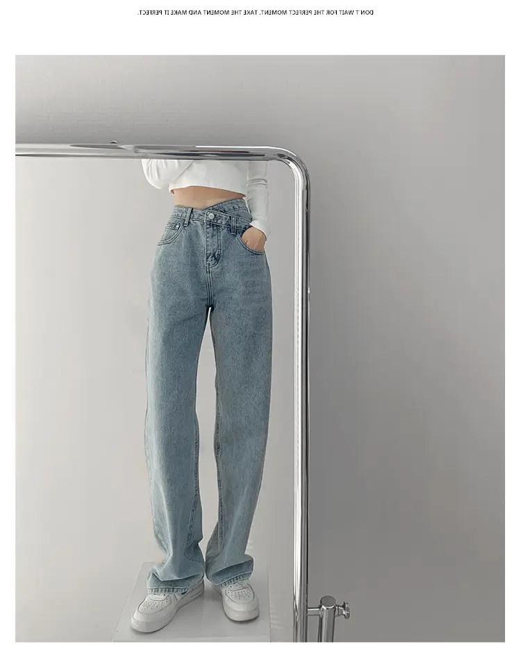 Women's Light Blue Denim Jeans 2022 Spring Summer — feature 7