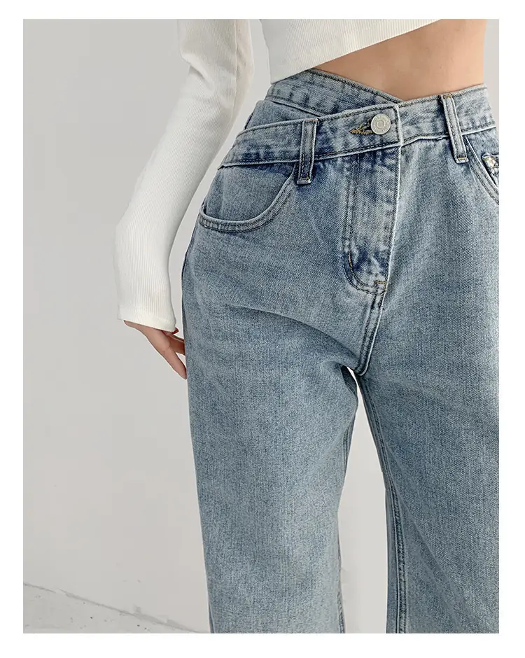 Women's Light Blue Denim Jeans 2022 Spring Summer — feature 9