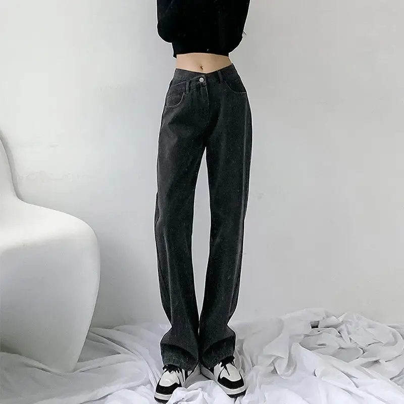 Women's Light Blue Denim Jeans 2022 Spring Summer - Image 2