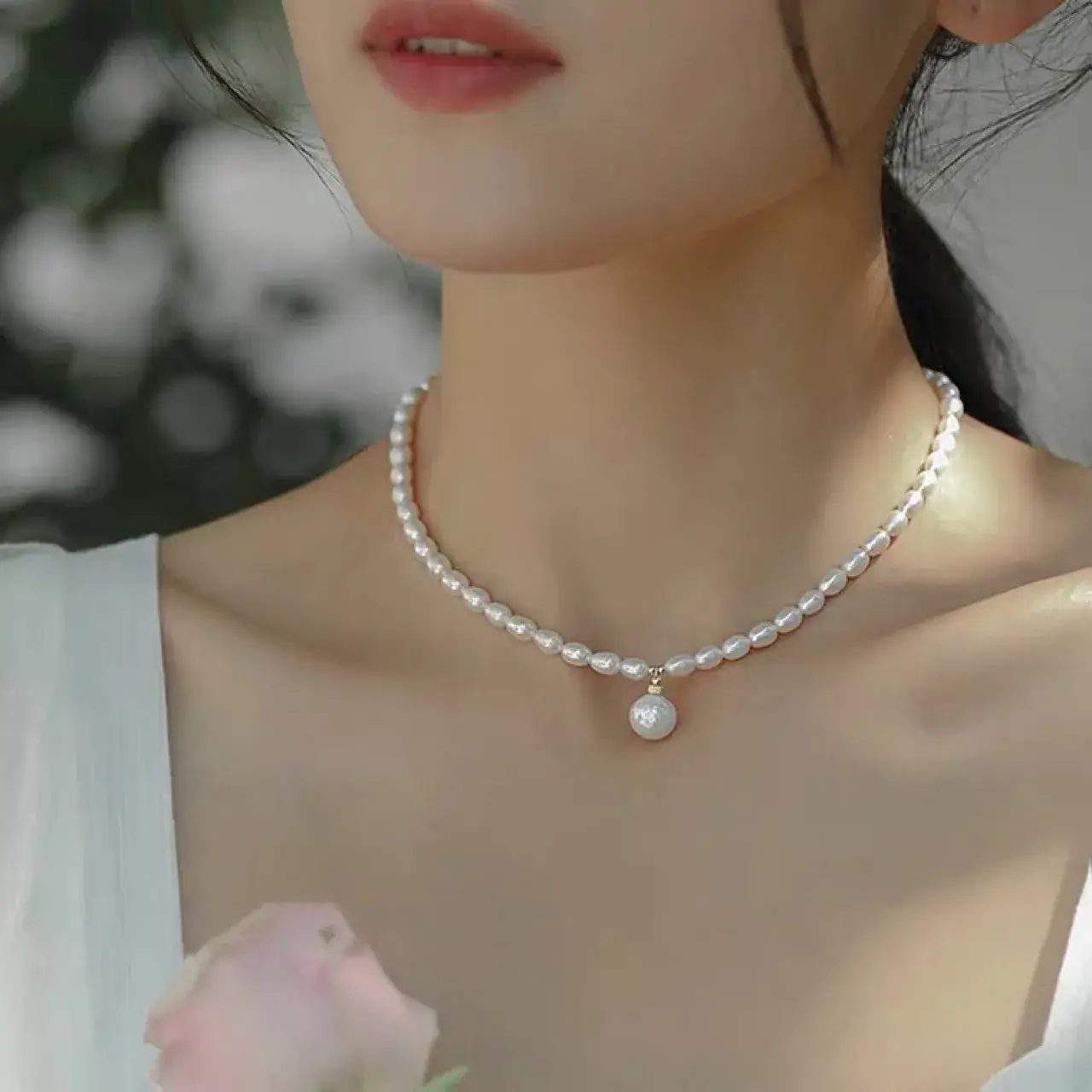 14K Gold Pearl Necklace for Women — feature 5