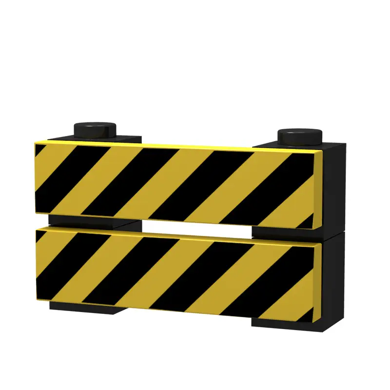 Urban Road Sign Building Blocks Yellow Triangle - Image 27