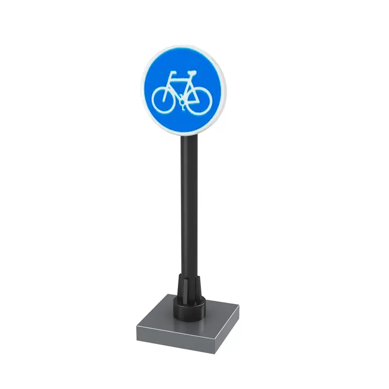 Urban Road Sign Building Blocks Yellow Triangle - Image 12