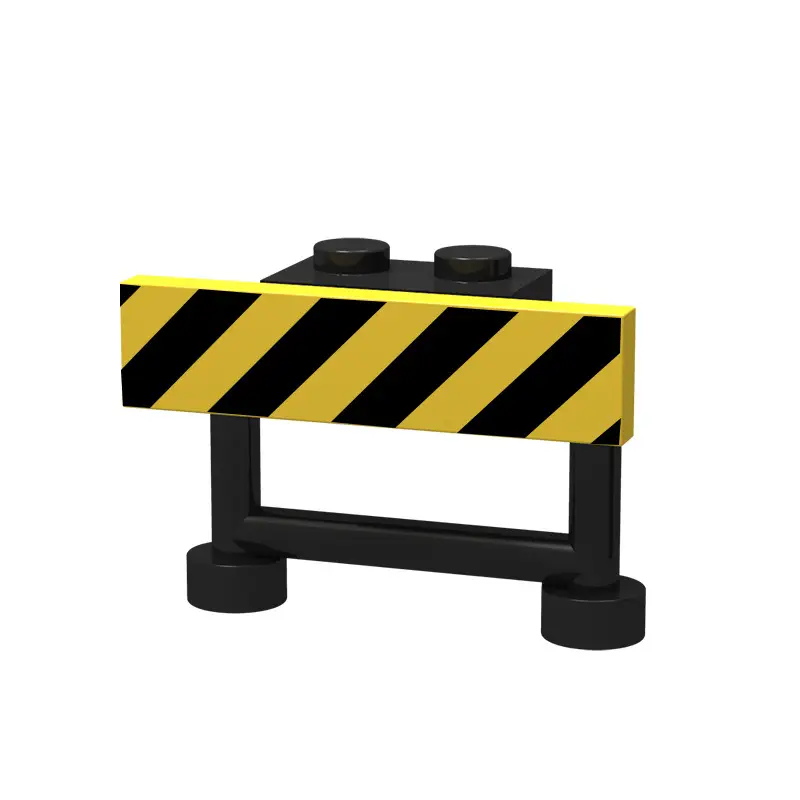 Urban Road Sign Building Blocks Yellow Triangle - Image 16