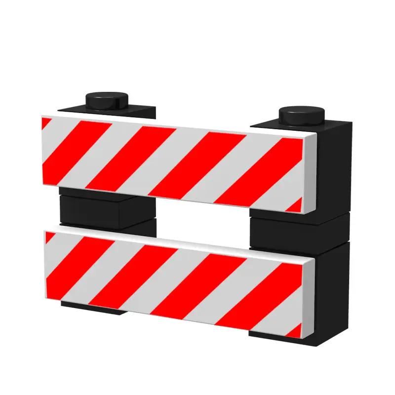Urban Road Sign Building Blocks Yellow Triangle - Image 19