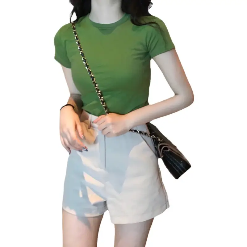 Green Short Sleeve Women's T-Shirt 2026 - Image 21