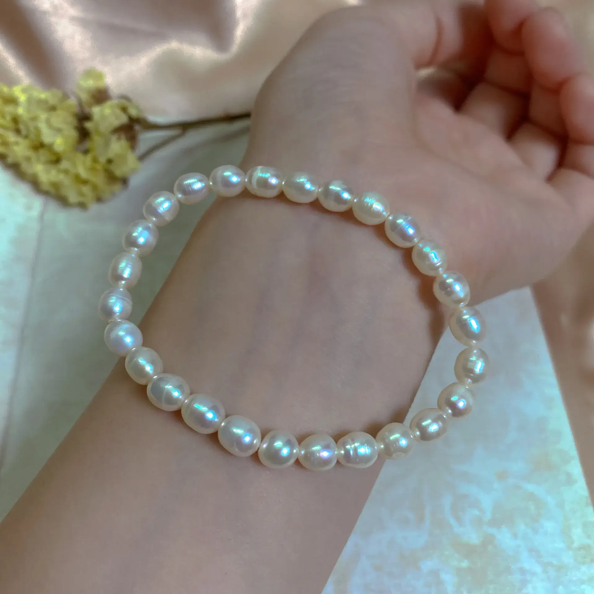 Natural Baroque Pearl Bracelet for Women - Image 3
